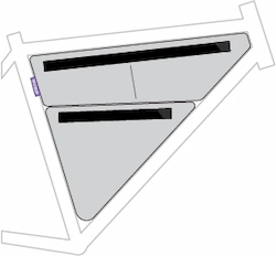 Split Frame Bag Divider Upper